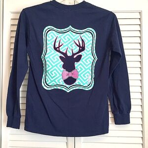 🌸Girlie Girls Original Navy Graphic Tee (S)🌸